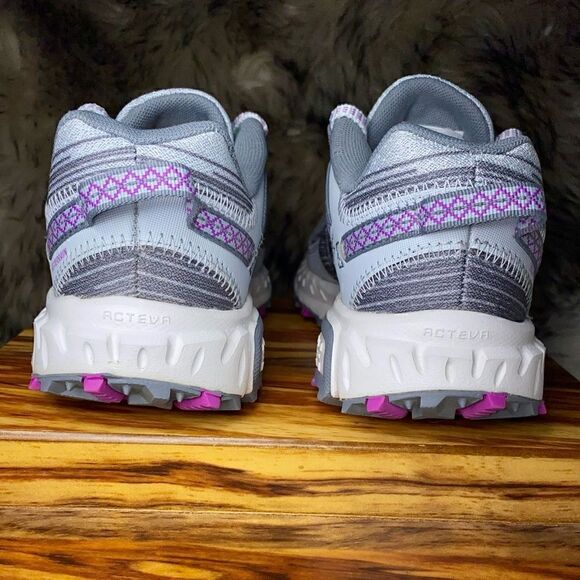 New Balance Womens 410 V6 WT410LL6 Gray/Purple Running Shoes Sneakers Sz 5B/35EU - Picture 8 of 10